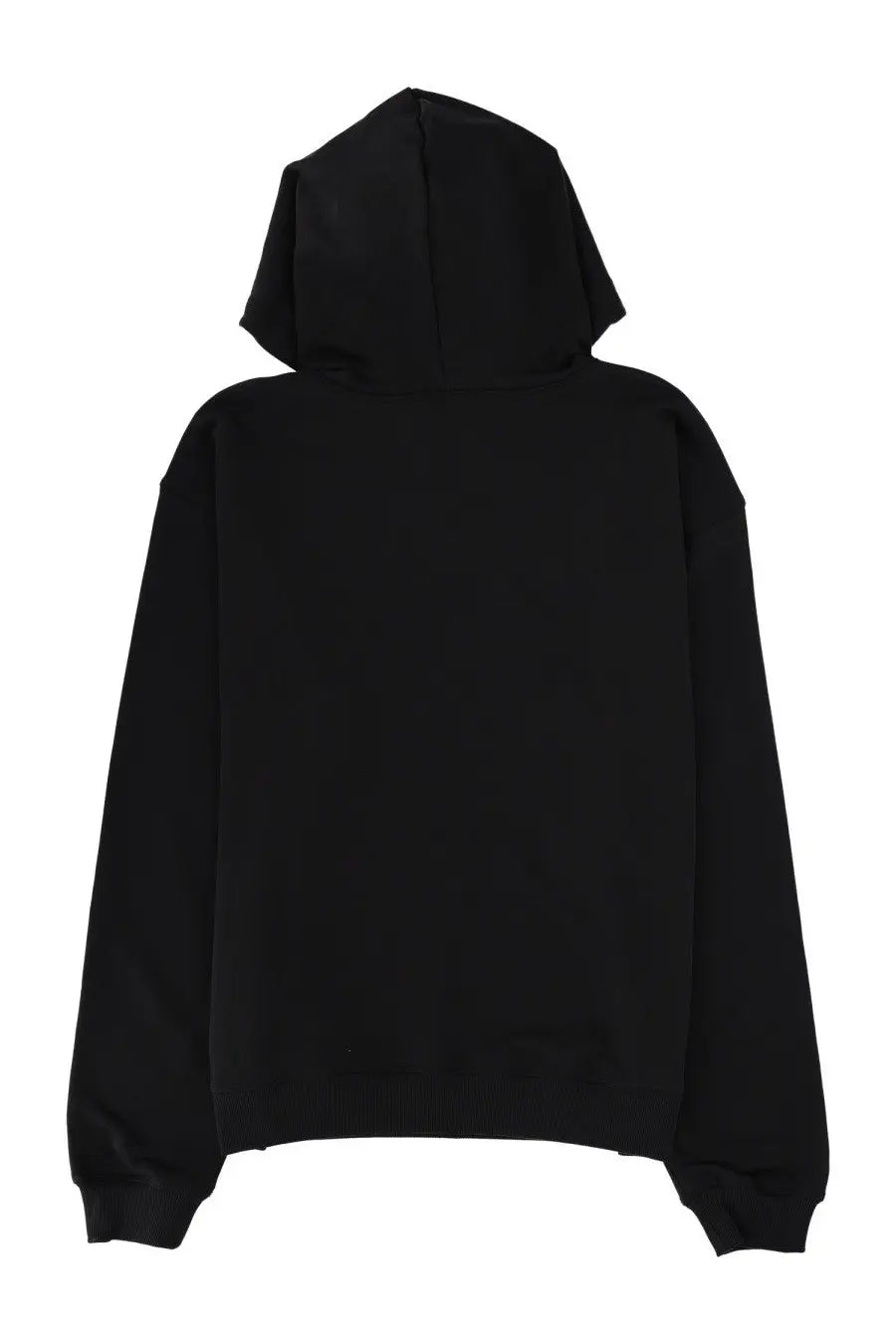 Diesel men’s norm hood iod sweatshirt black with relaxed fit and ribbed cuffs in soft cotton fabric