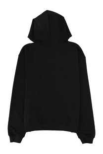 Diesel men’s norm hood iod sweatshirt black with relaxed fit and ribbed cuffs in soft cotton fabric