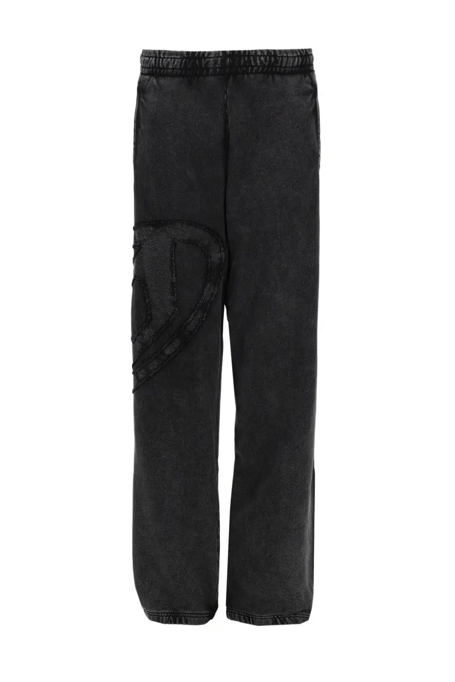 Diesel men’s pantalone marky den grey black distressed cargo pants with relaxed fit and elastic waistband