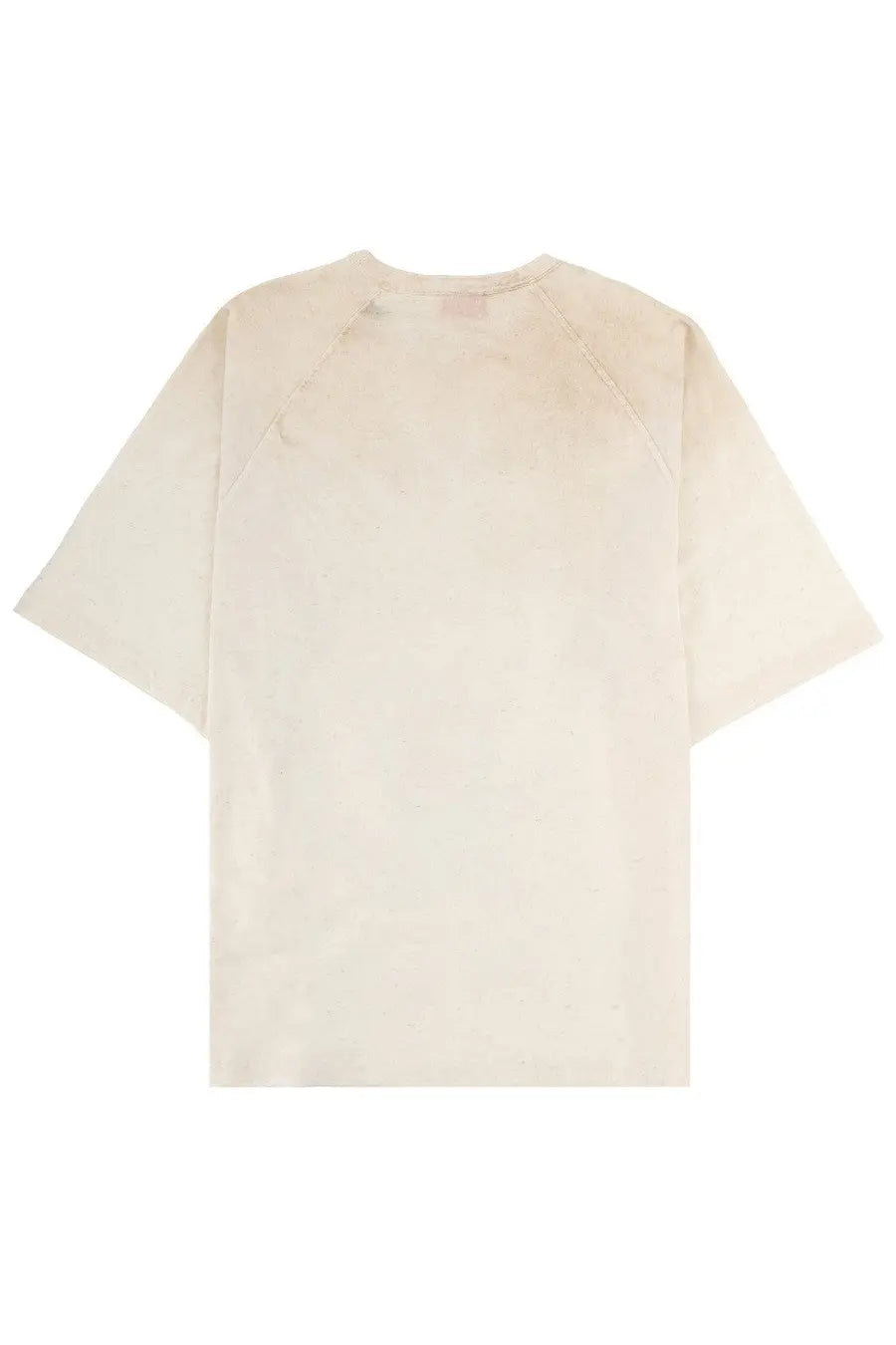 Diesel men’s shirt alecy beige cream-colored oversized cotton t-shirt with raglan sleeves and a relaxed fit