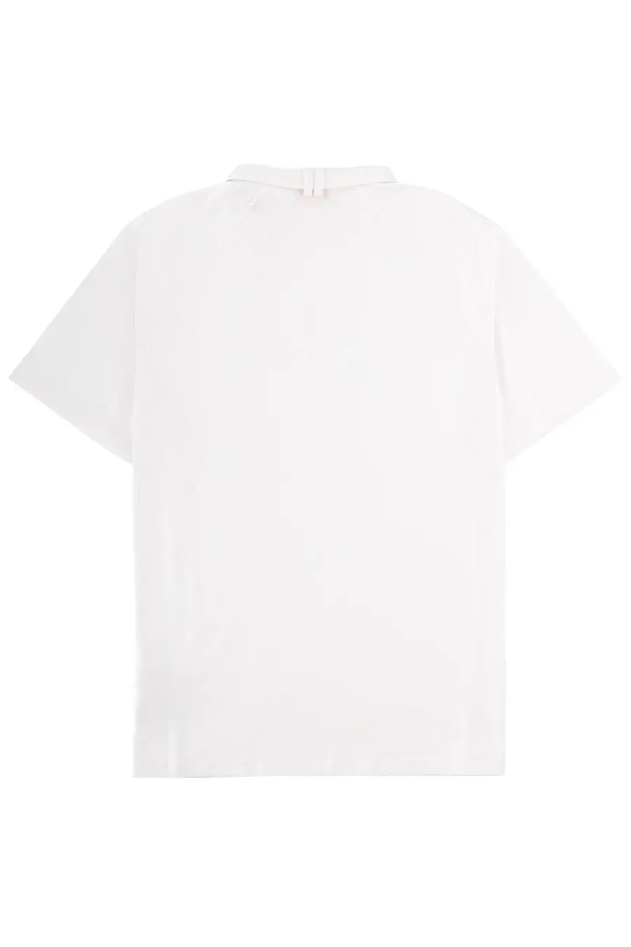 Diesel men’s white short-sleeved shirt kauko with collar and subtle seam details in lightweight fabric