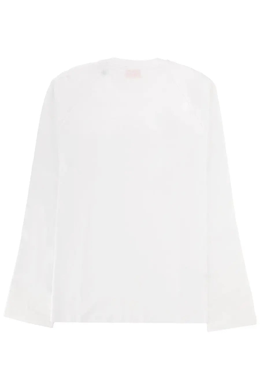 White long-sleeved minimalist cotton blouse Diesel men’s shirt Kristian white front view