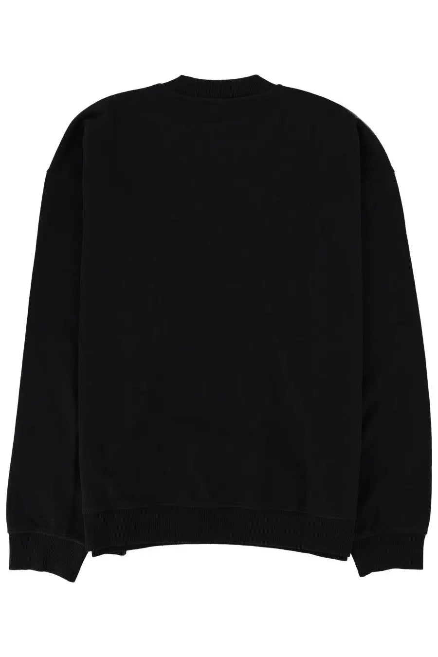 Diesel men’s black crewneck sweatshirt with ribbed cuffs and hem made from soft cotton blend material