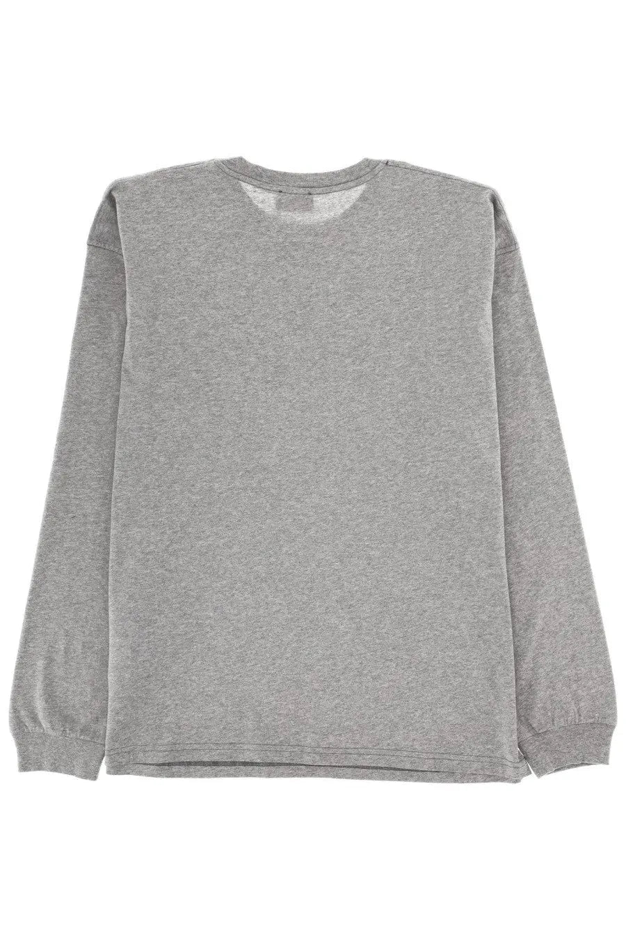 Diesel men’s grey sweatshirt long-sleeve crewneck with ribbed cuffs and hem in gray heather fabric