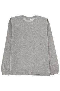 Diesel men’s grey sweatshirt long-sleeve crewneck with ribbed cuffs and hem in gray heather fabric