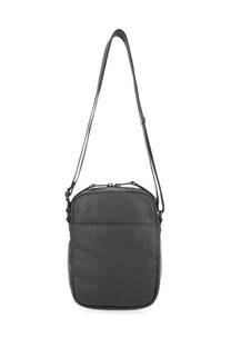 Diesel unisex rave crossbody bag in black nylon with a sleek minimalist design and adjustable strap