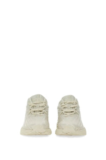 Cream-colored balenciaga triple s sneakers with textured upper and chunky sole shown for diesel women’s airspeed sneaker white