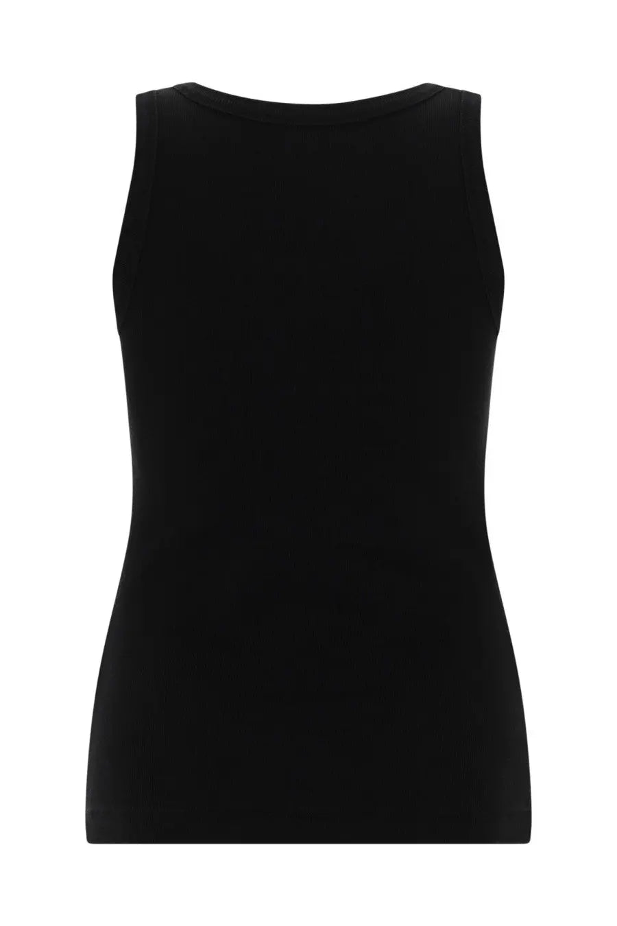 Diesel women’s Anki OD top black sleeveless fitted cotton blend top for casual wear
