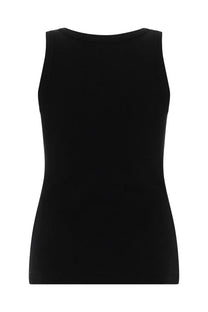 Diesel women’s Anki OD top black sleeveless fitted cotton blend tank for casual and everyday wear