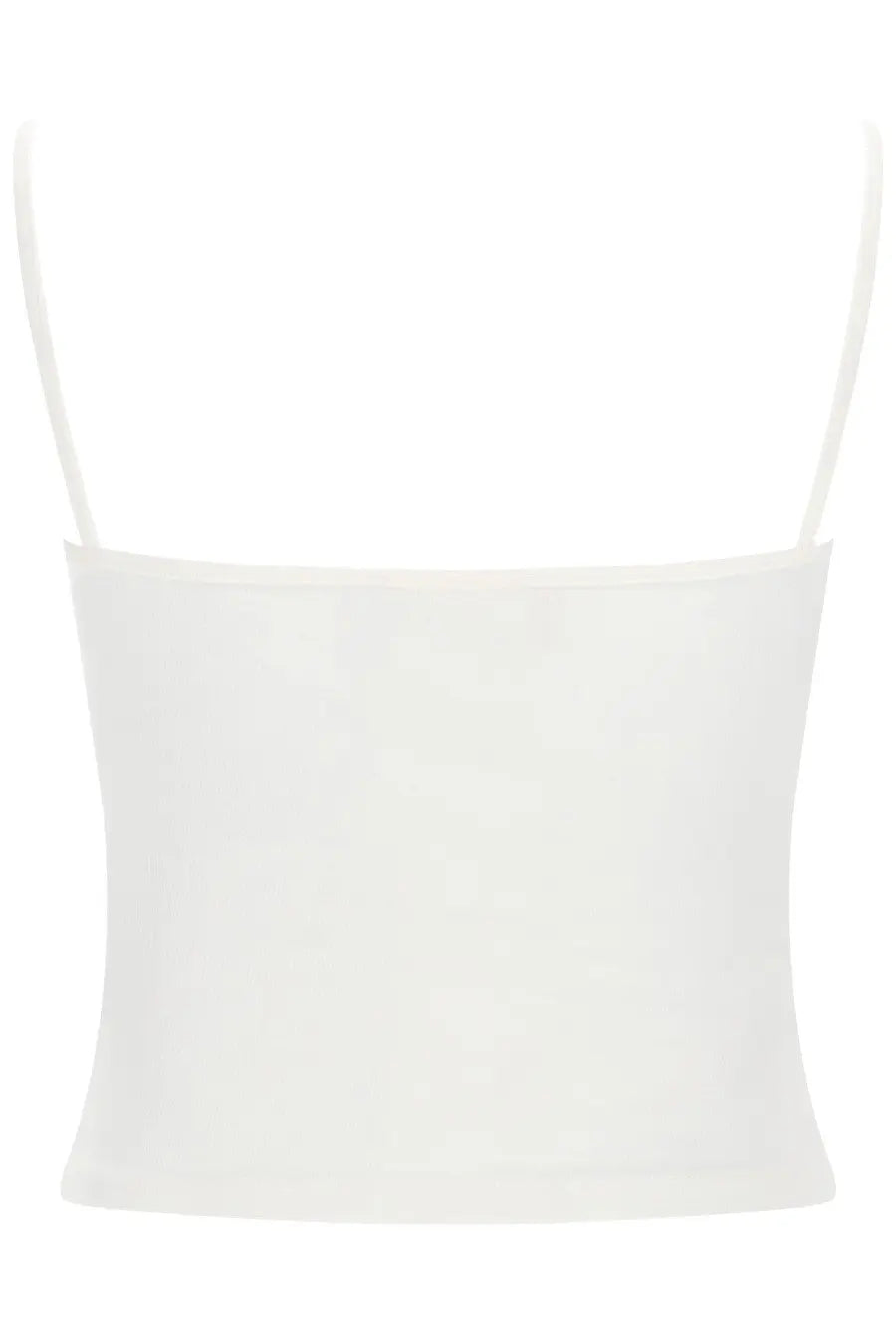 Diesel women’s hupy od top white white spaghetti strap crop top made from lightweight cotton fabric for casual wear