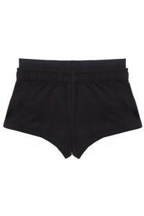 Diesel women’s miranda pop black shorts with elastic waist made of soft smooth fabric