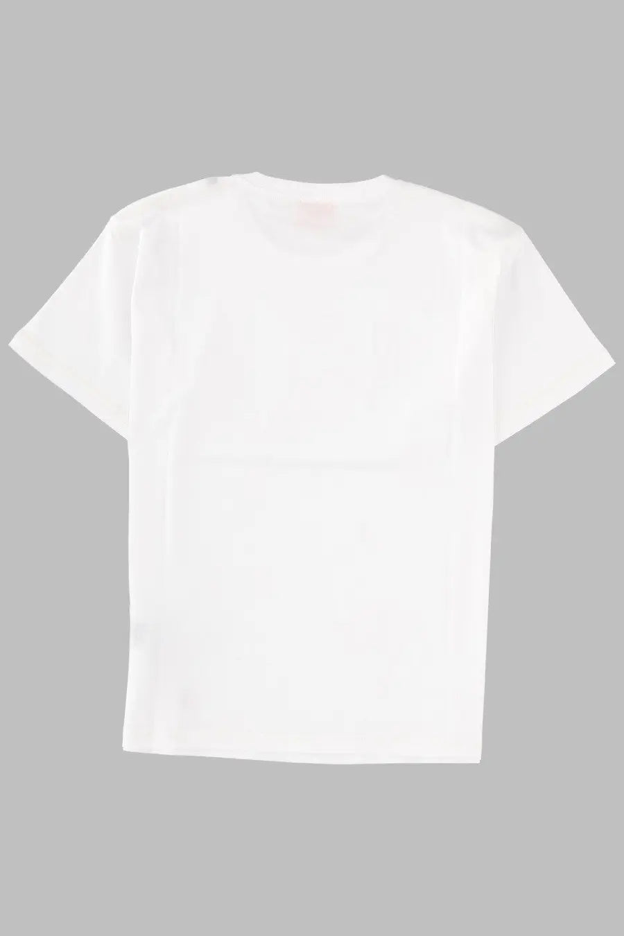 White cotton t-shirt with a simple, minimalist design.