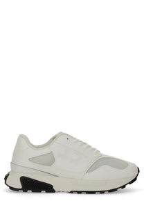 Diesel women’s sneaker runner tame white with black accents featuring mesh panels and a chunky sole in a modern design
