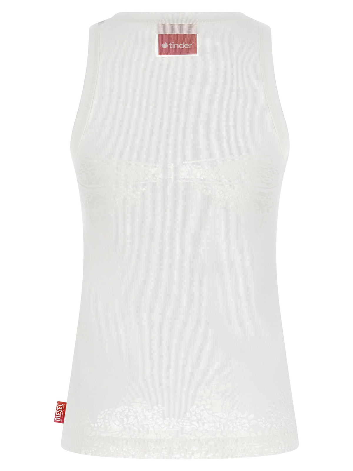 Diesel Diesel Tinder Pr Anki Lace Tank Top White