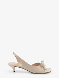 Dior Women's Dior Bow Leather Sandals Beige