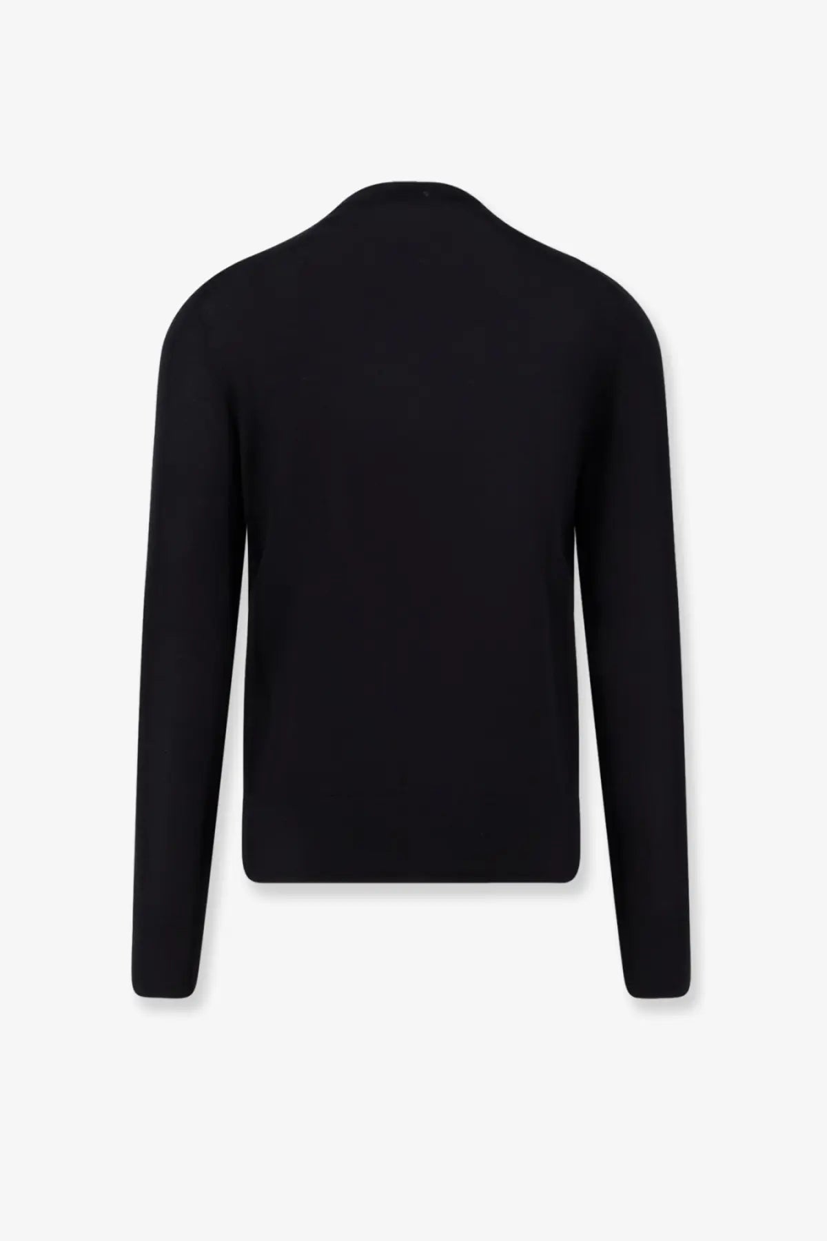 Dior men’s black long-sleeved cashmere sweater with a simple solid knit design