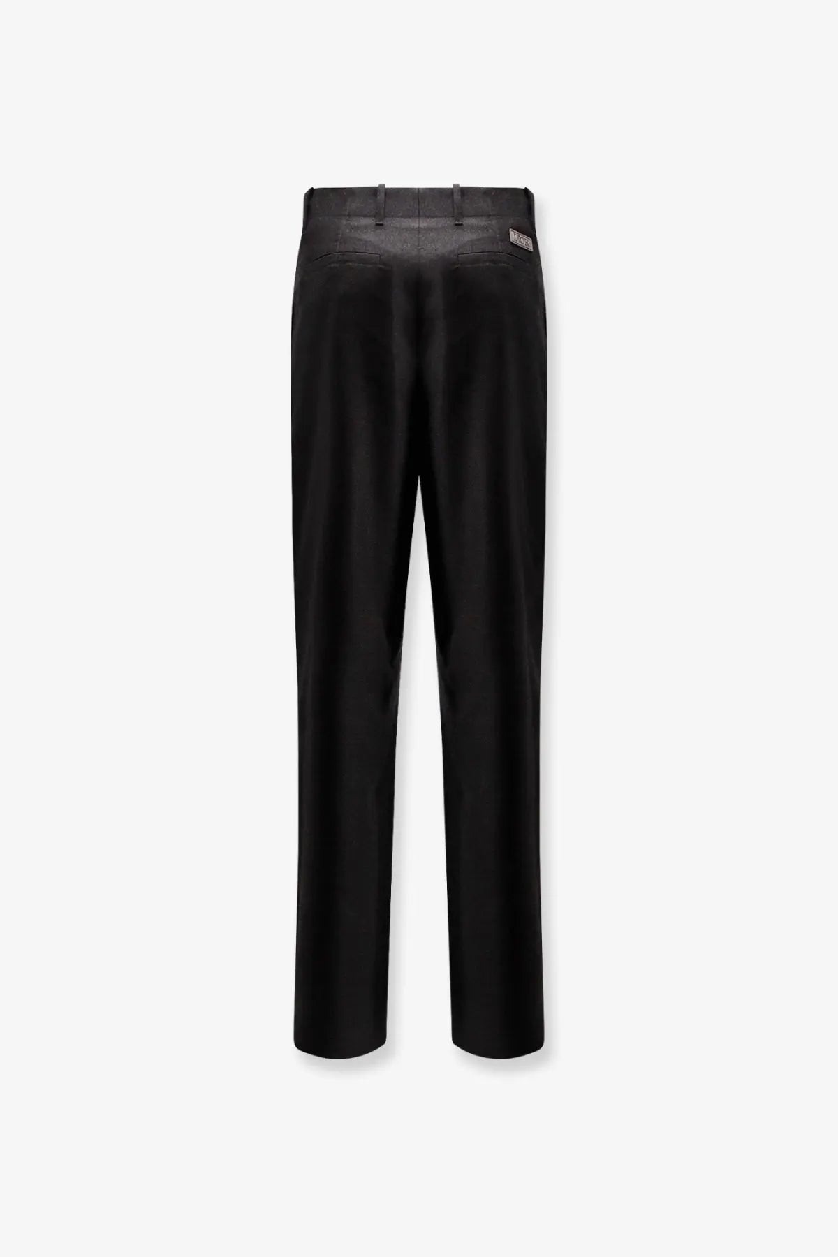 Black tailored trousers with sleek straight-leg cut and subtle stitching details in dior men’s cashmere grey design