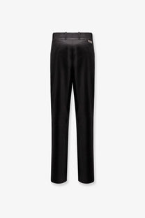 Black tailored trousers with sleek straight-leg cut and subtle stitching details in dior men’s cashmere grey design