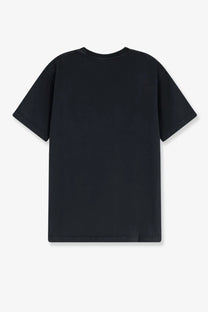 Black short-sleeved cotton jersey t-shirt with crew neck from dior menswear collection