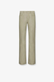 Dior men’s beige cotton trousers with straight-leg khaki design and minimalist style
