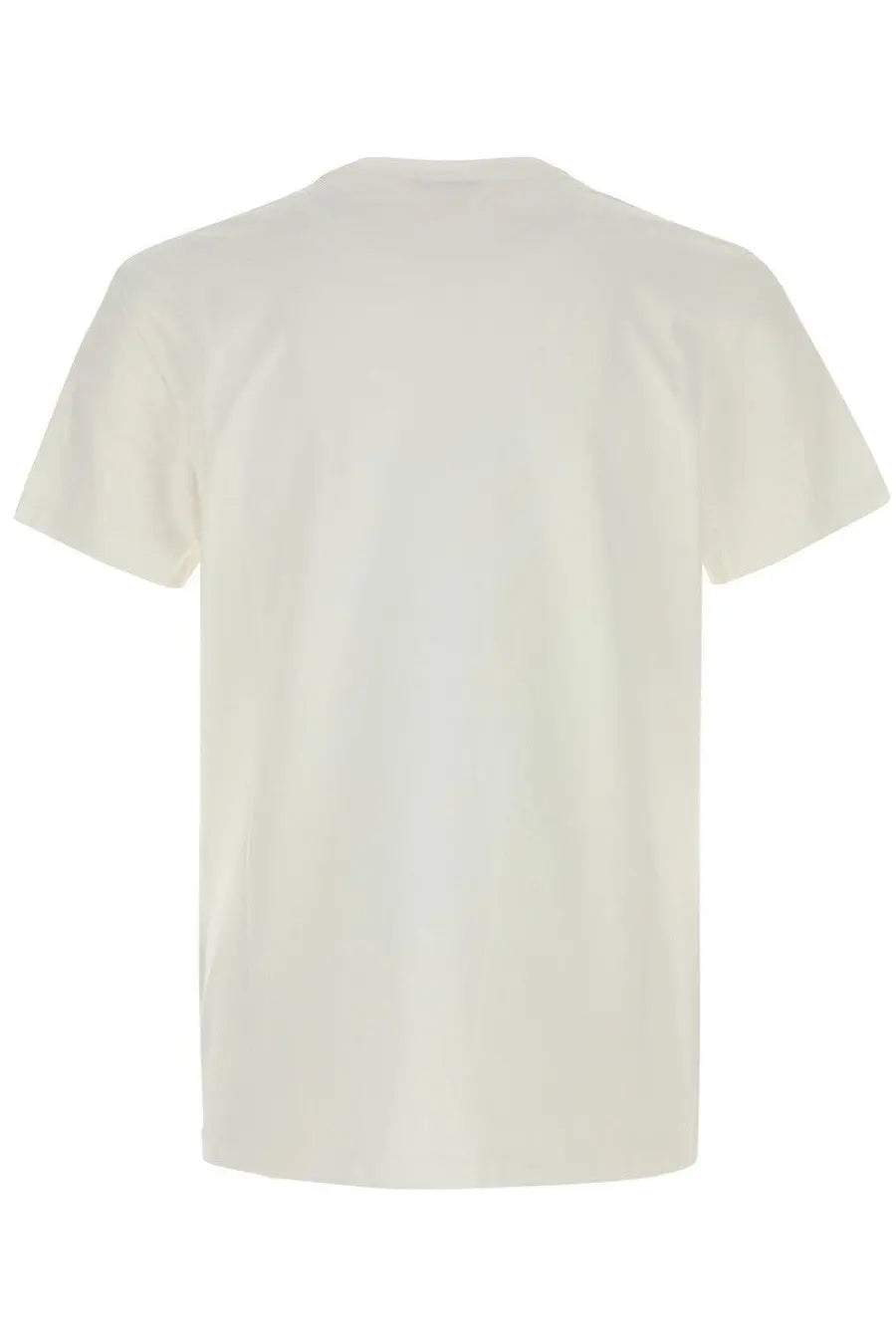 Dior men’s cream-colored cotton t-shirt with a simple crew neck and short sleeves in white color