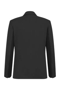 Dior men’s black wool blazer with classic fit and subtle seam detailing tailored for a sharp look