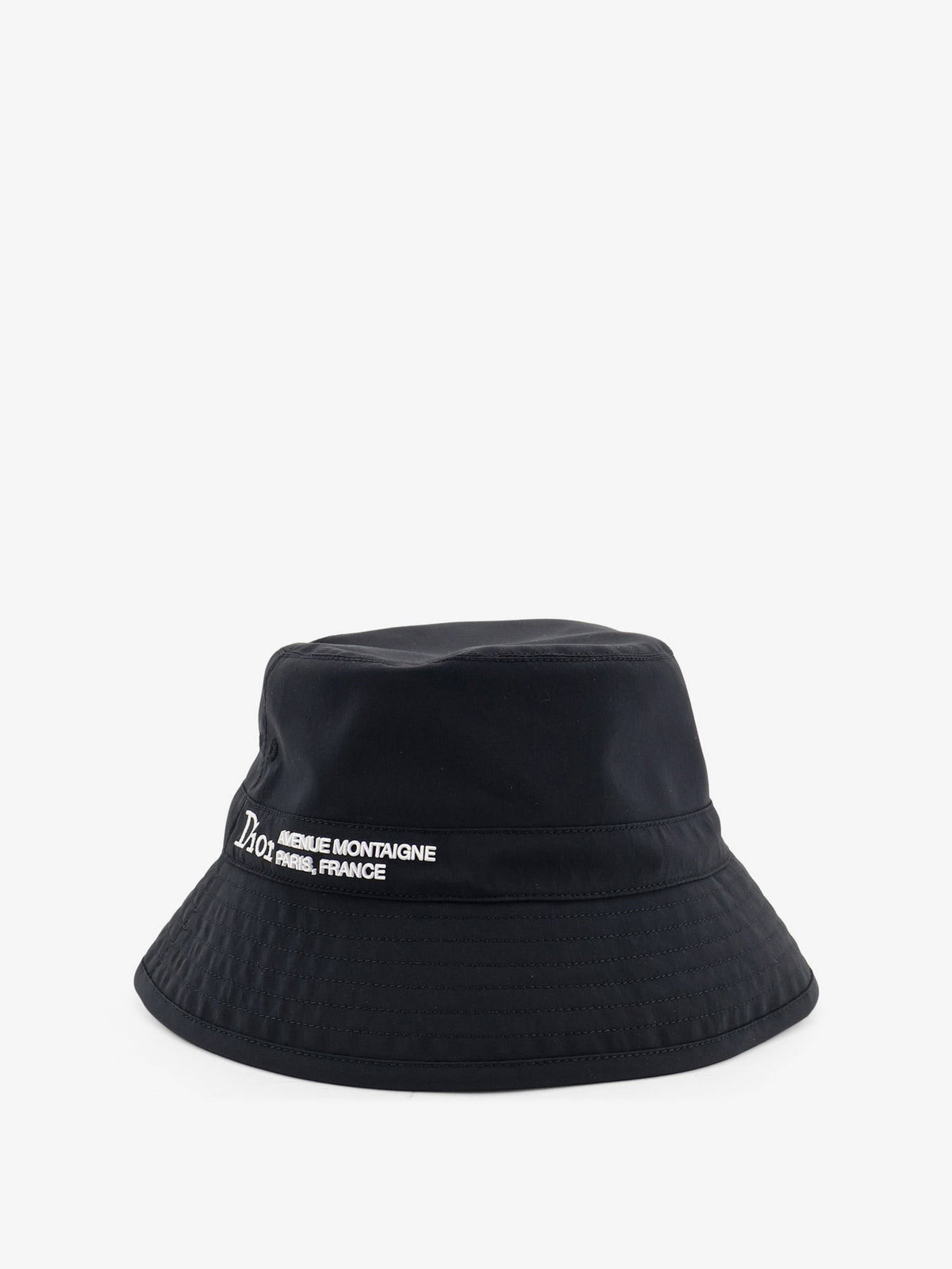 Dior Men's Dior Montaigne Cloche Hat in Technical Fabric Black