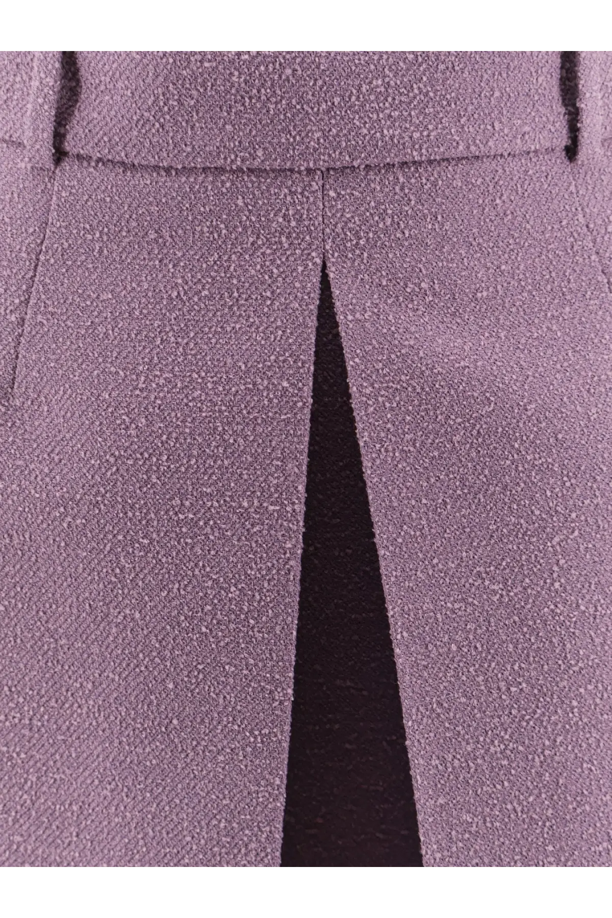 Dior Women's Bouclé Virgin Wool Blend Skirt Purple