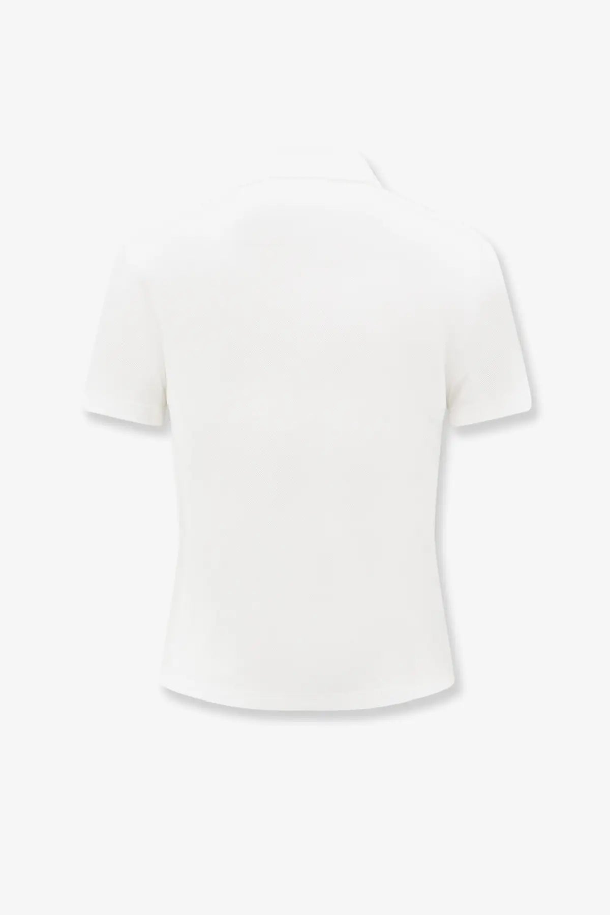Dior women’s white cotton blend polo shirt with short sleeves and minimalist design