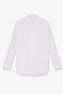Dior women’s white cotton shirt with long sleeves and button-up front in a clean minimalist design