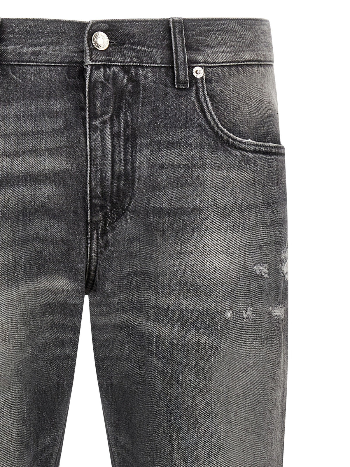 Dolce &amp; Gabbana Distressed Jeans Grey