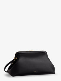 Celine Women's Doctor Leather Shoulder Bag Black