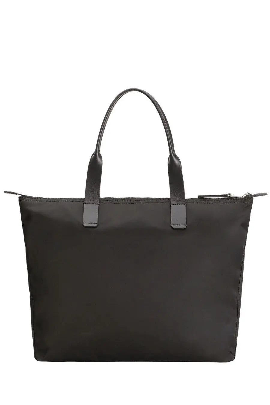 Dolce &amp; Gabbana men’s adamo large black nylon tote bag with leather handles and zipper pulls