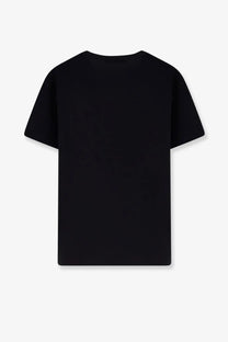 Dolce &amp; Gabbana men cotton black t-shirt with short sleeves and simple crew neck design