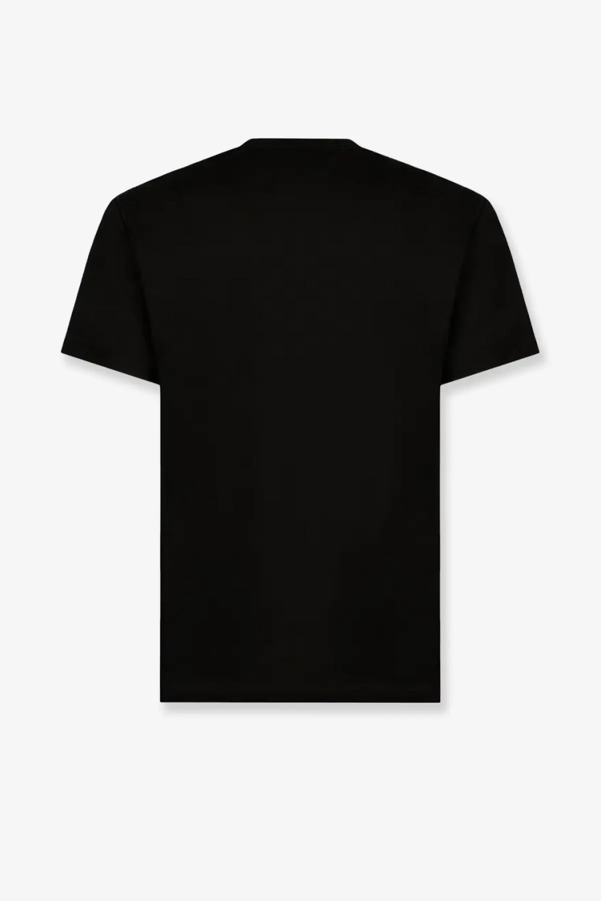 Dolce &amp; gabbana men’s black cotton t-shirt with short sleeves and simple crew neck design