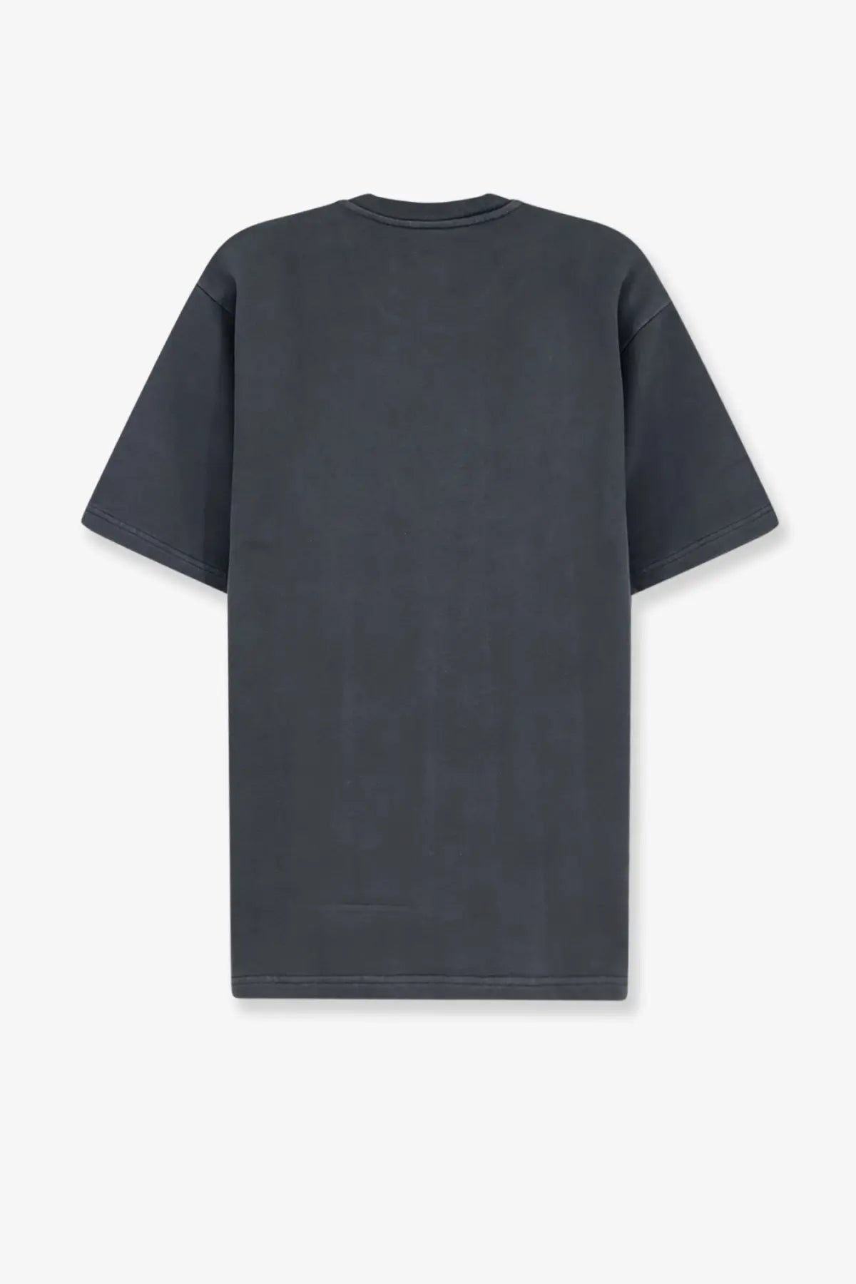 Dolce &amp; gabbana men’s cotton shirt white featuring a dark gray oversized t-shirt with relaxed fit and crew neckline