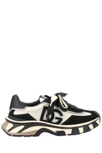 Dolce &amp; Gabbana men’s DG Country Road sneaker in white with bold logo detailing and chunky layered sole