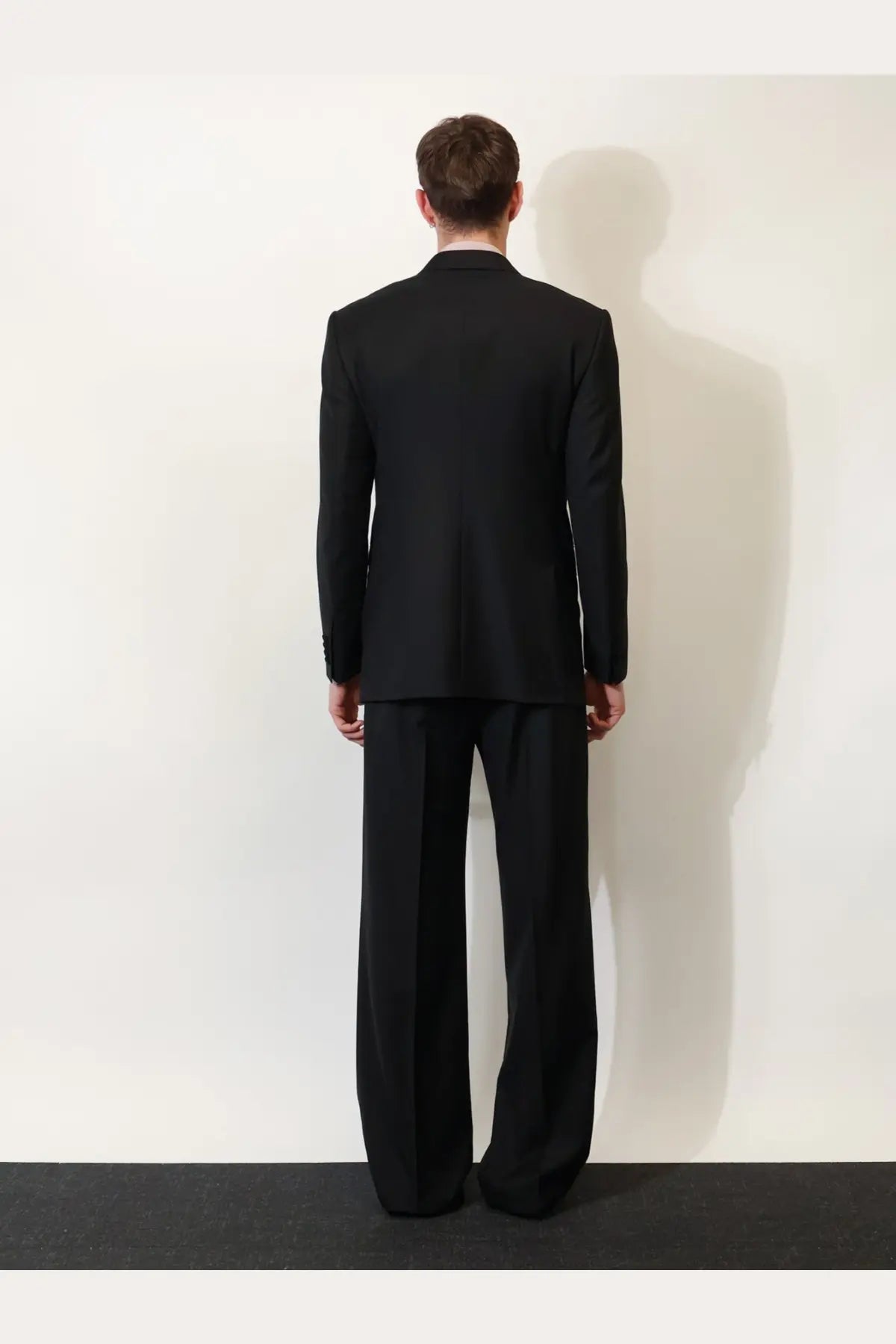 Dolce &amp; gabbana men’s double breasted virgin wool blazer black with sleek modern cut and structured shoulders