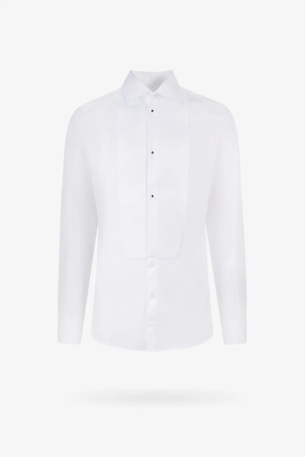 Dolce &amp; Gabbana men’s gold cotton shirt white with crisp white fabric classic collar and subtle black buttons