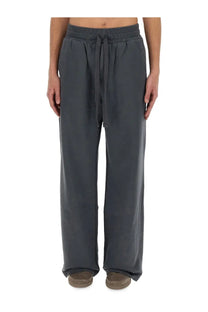 Dolce &amp; Gabbana men’s dark gray loose-fitting jogging pants with elastic waistband and matching drawstring