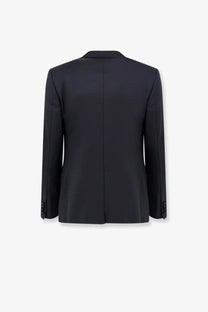 Dolce &amp; Gabbana men’s Martini tuxedo black tailored blazer with sleek structured silhouette and subtle seam detailing