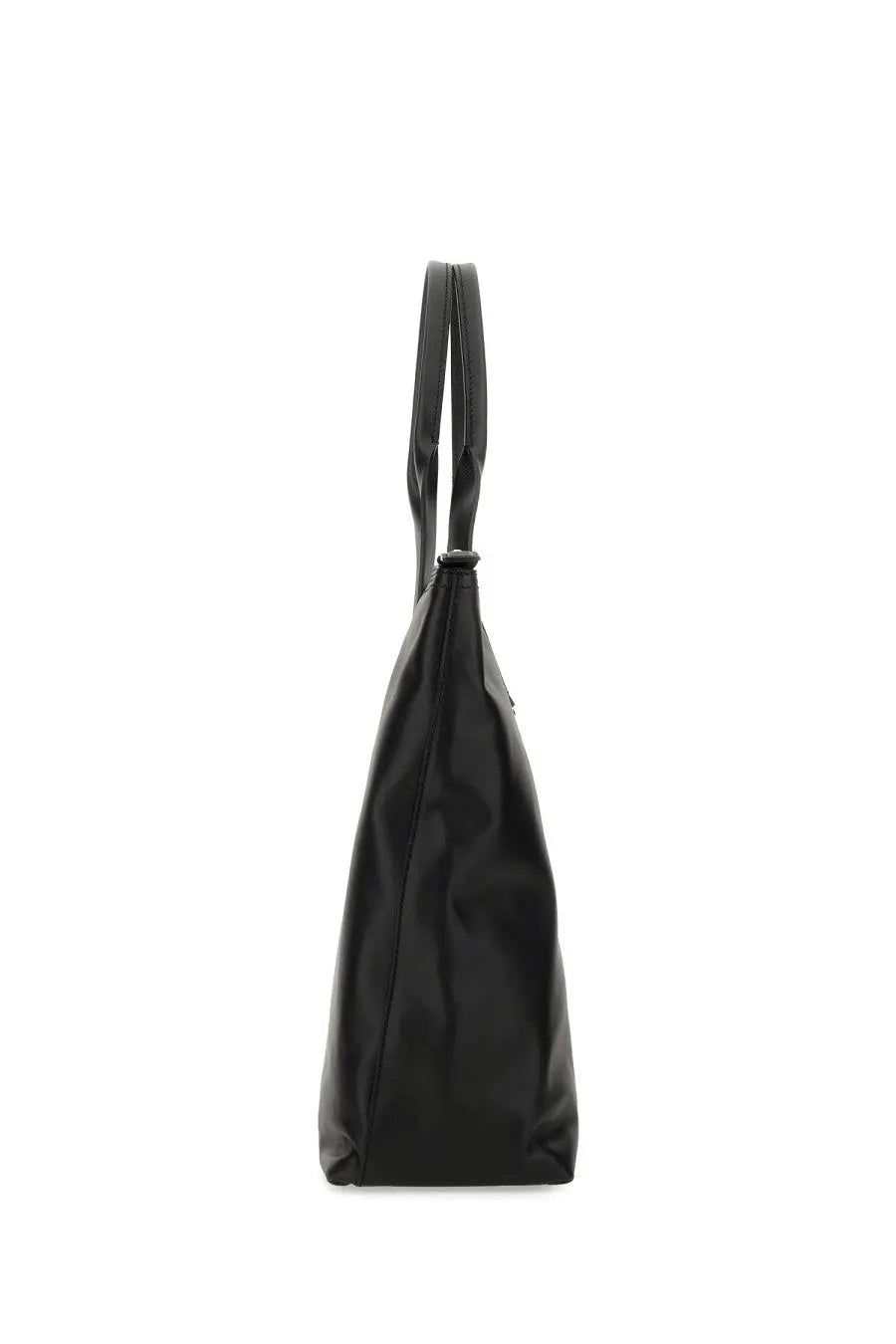 Dolce &amp; Gabbana men’s medium shopping bag black with sleek minimalist design and smooth leather handles
