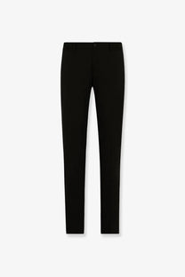 Dolce &amp; Gabbana men’s pantaloni in misto lana black slim-fit tailored trousers with subtle creasing along the legs