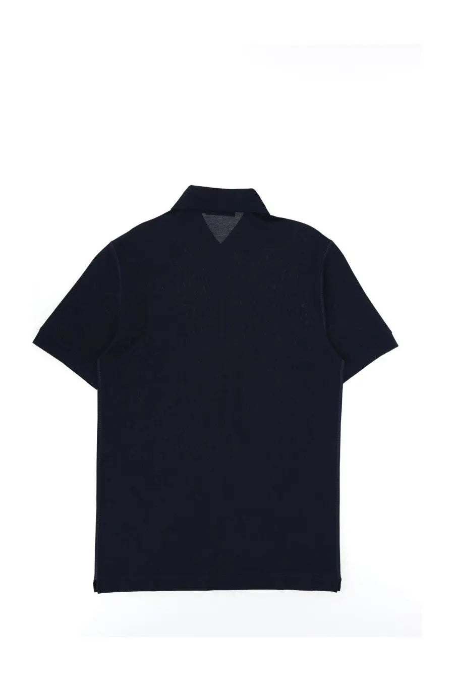 Dolce &amp; Gabbana men’s black short-sleeved polo shirt with classic collar and subtle texture for casual wear