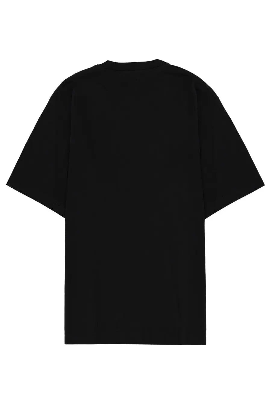 Dolce &amp; Gabbana men’s black oversized t-shirt with relaxed fit and short sleeves in soft cotton material