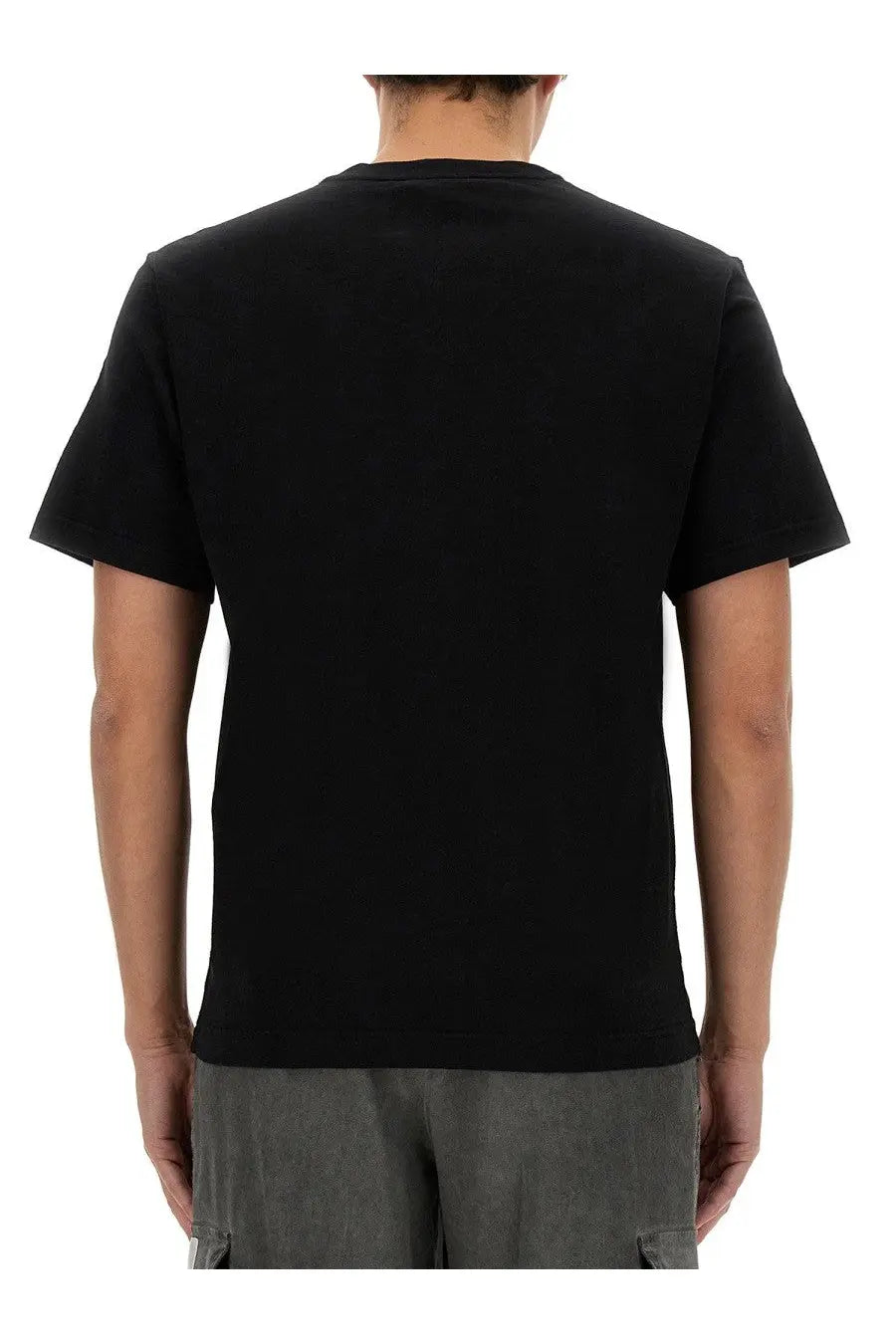 Dolce &amp; Gabbana men’s black short-sleeved crew neck cotton t-shirt perfect for casual wear