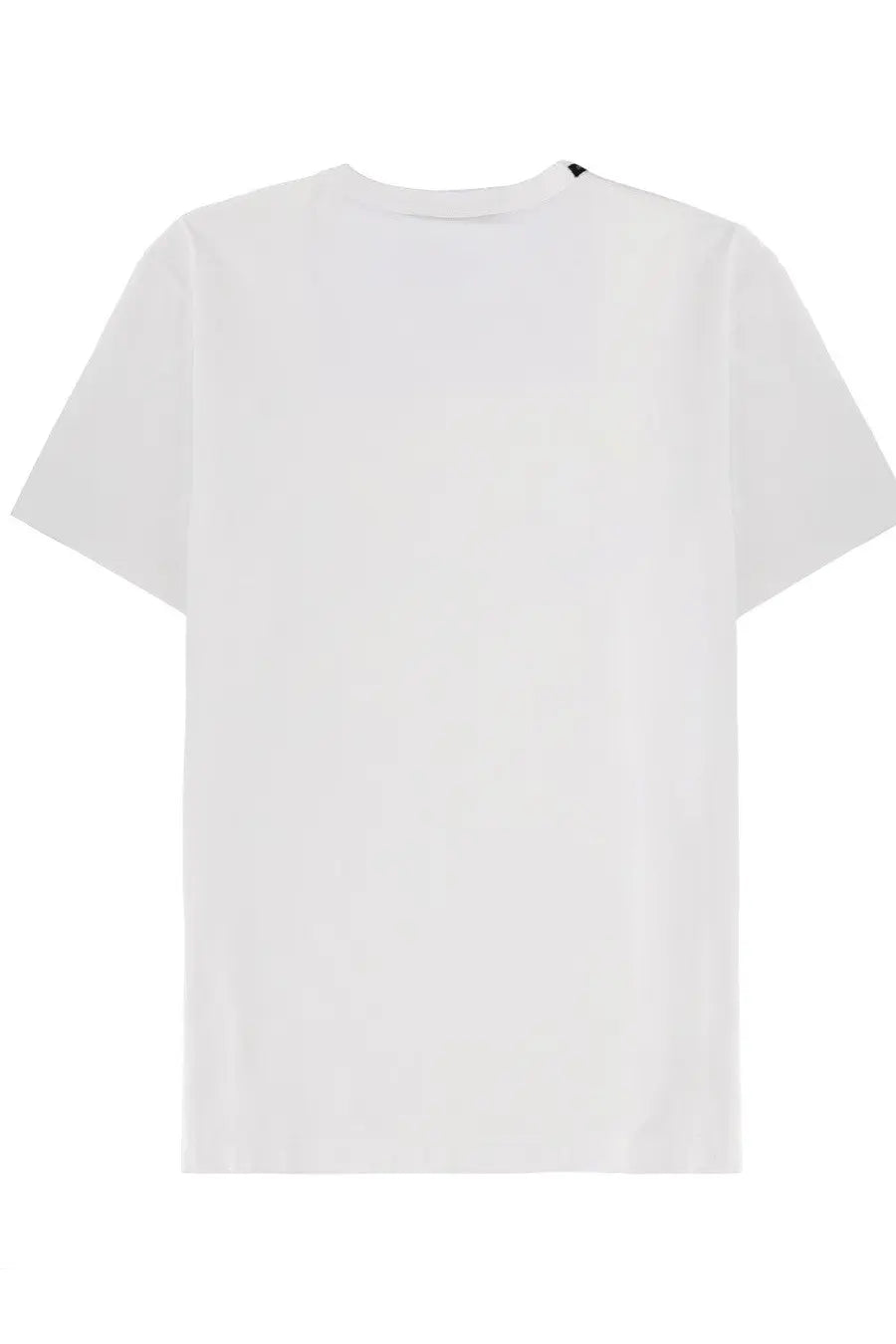 Dolce &amp; gabbana men’s white cotton t-shirt with simple crew neck and short sleeves