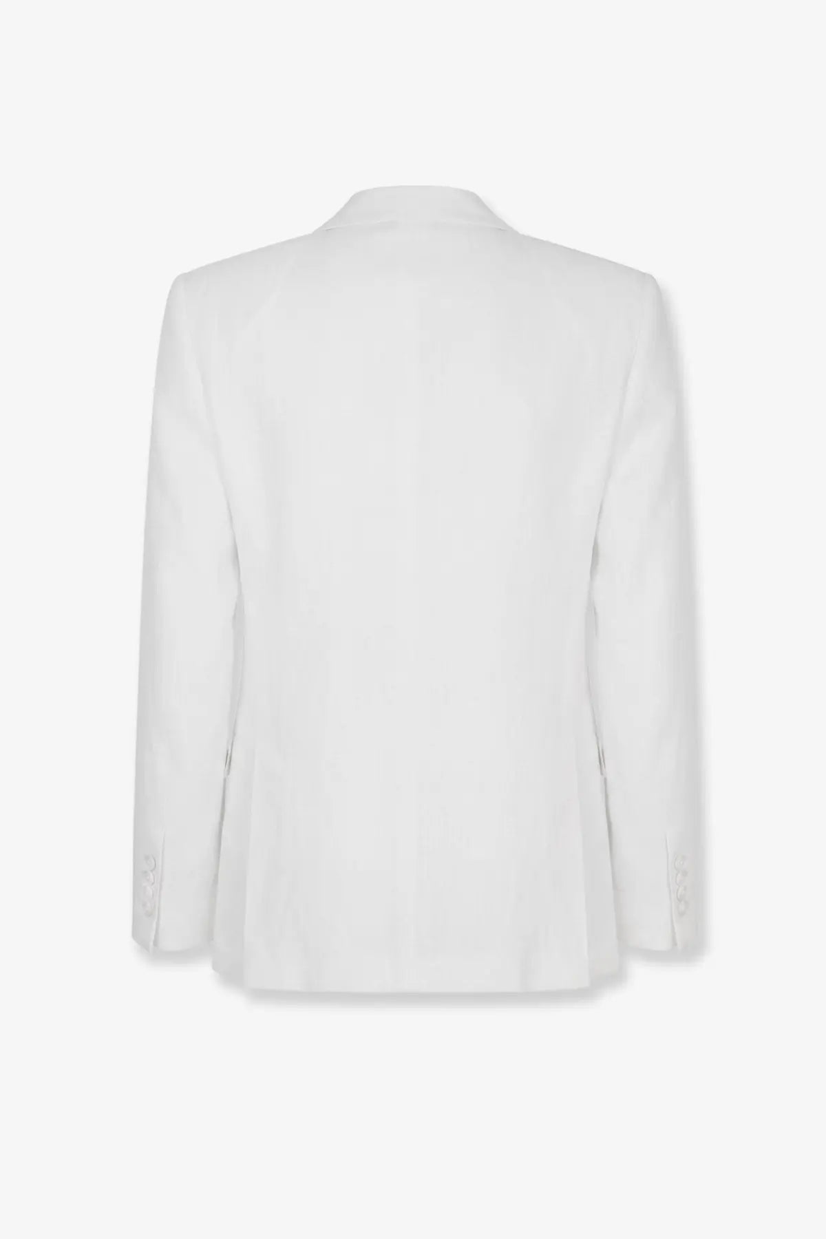 Dolce &amp; Gabbana men’s Sicilia single breasted white linen blazer with classic tailored fit and subtle texture