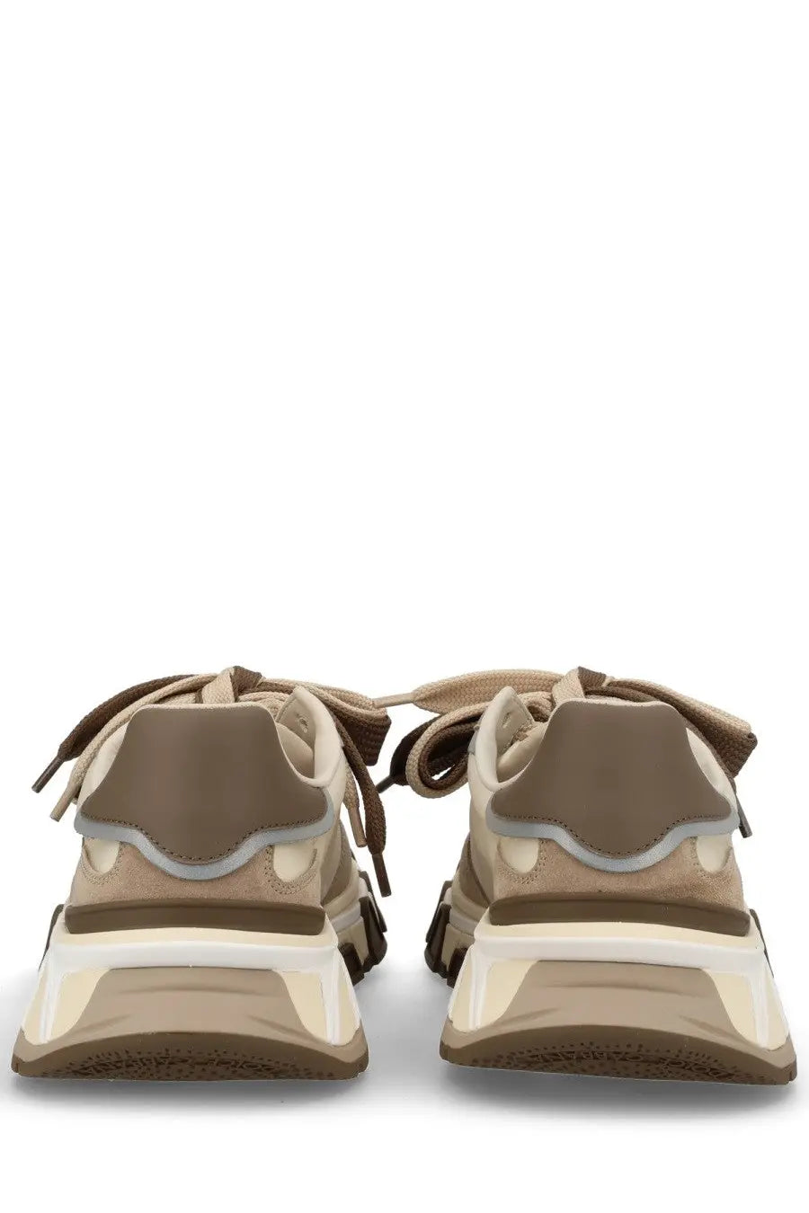 Dolce &amp; Gabbana men’s sneaker DG Country Road beige chunky sneakers with layered sculpted sole design