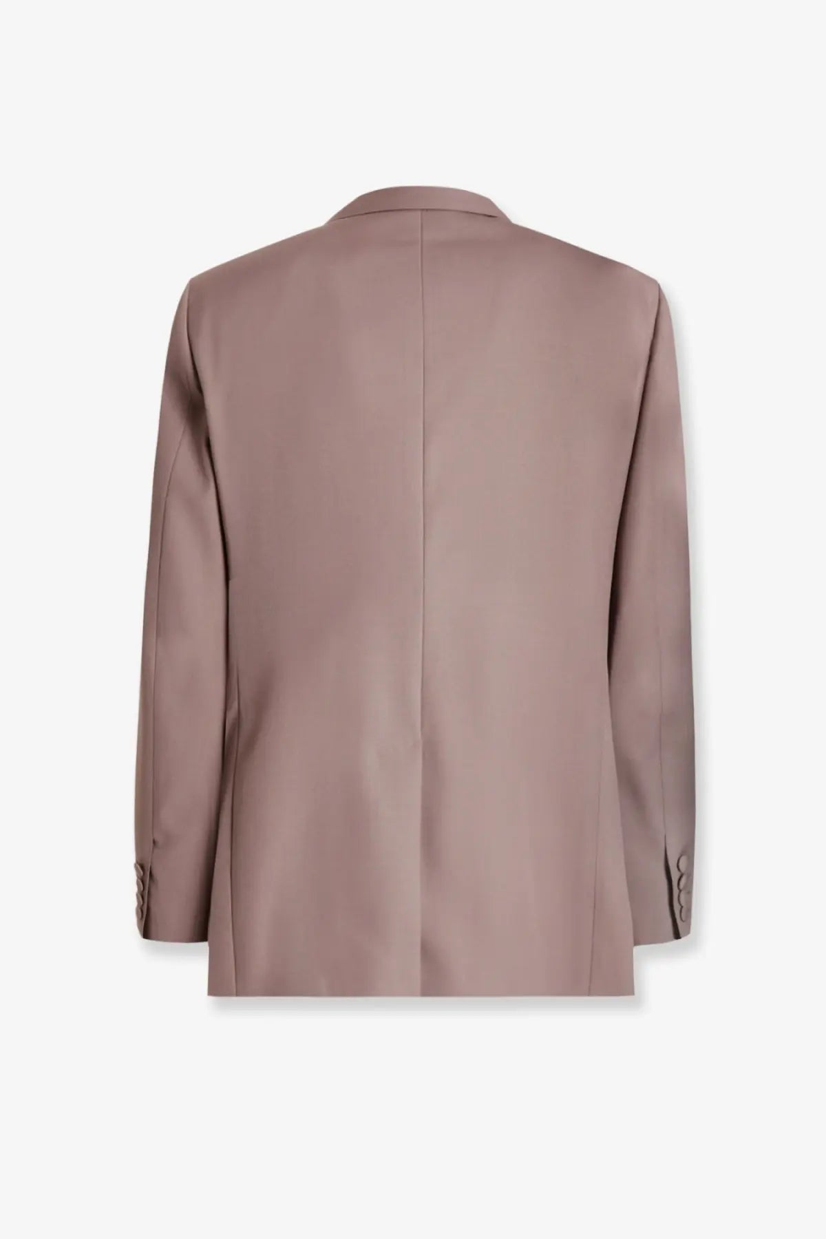 Dolce &amp; Gabbana men’s taormina blazer in muted rose gold virgin wool with tailored fit and button cuff detailing